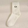 Cartoon Expression Mink Velvet Socks Thickened Carpet Socks Fashion Soft Fluffy Bed Socks  Girls