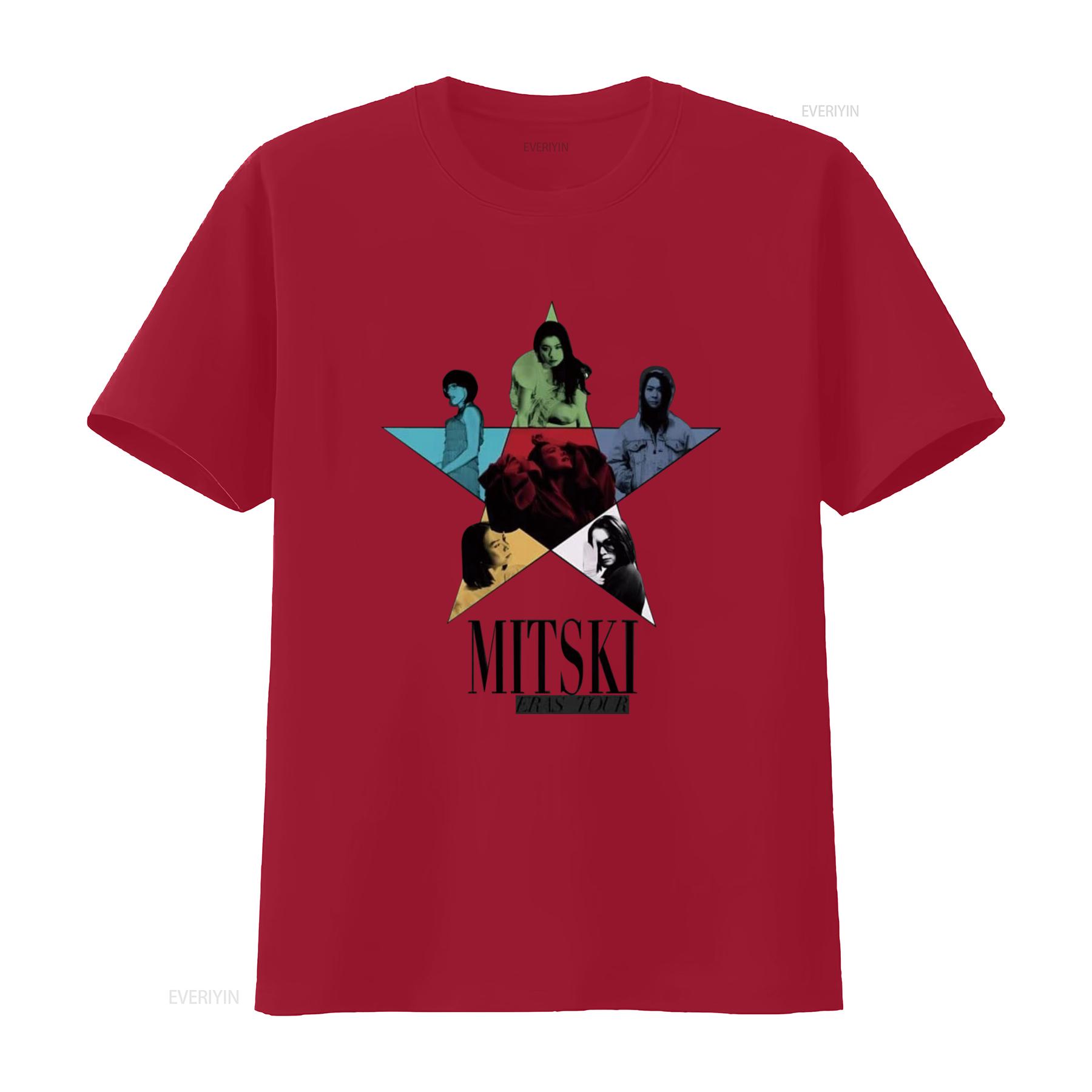 

Mitskis Music Miyawaki T Shirt Men s Crew Neck Tops Fashion Trend Deep Heather vintage Washed Soft streetwear Stretched S
