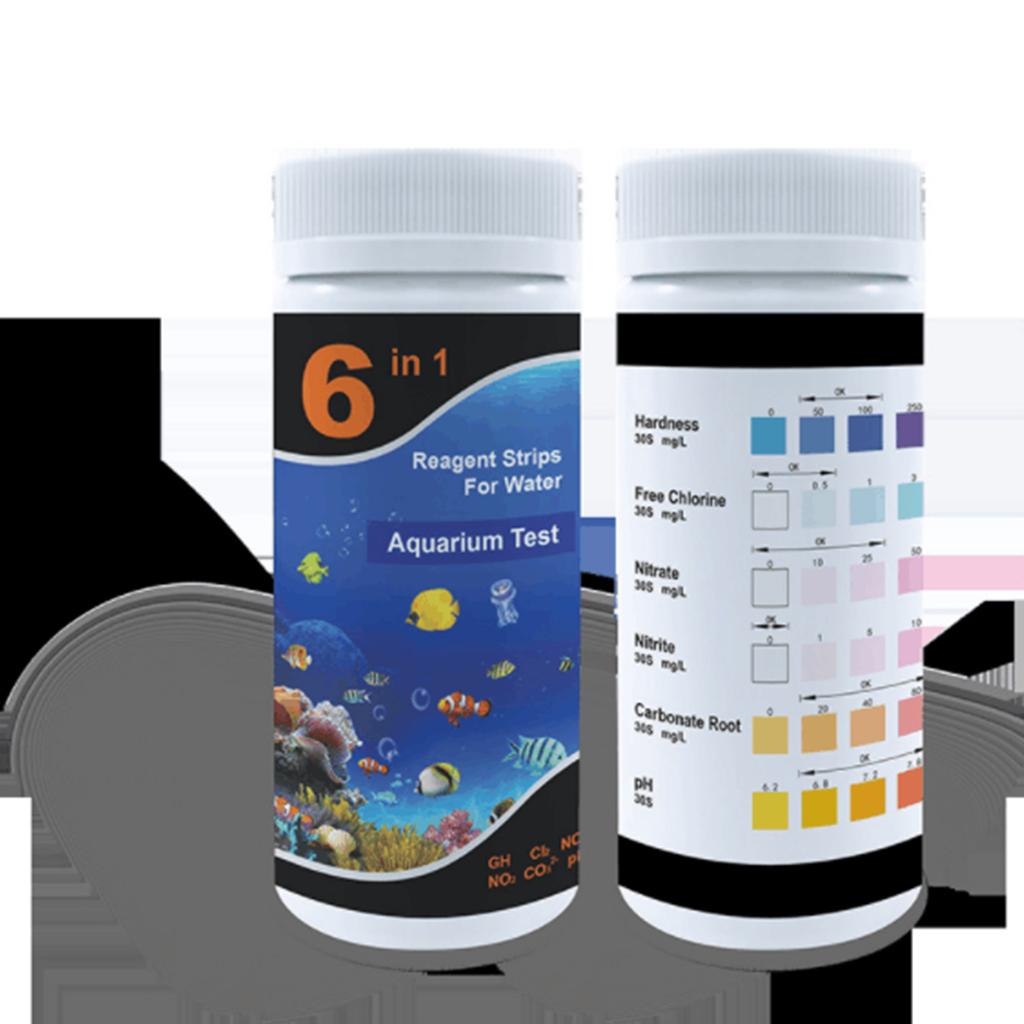 Fast and Accurate Swimming Pool Aquarium Test Strips 50 for PH Total Hardness Nitrate Nitrite Residual Chlorine