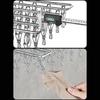 Wall Mounted Sock Hanger Stainless Steel Folding Drying Rack for Towel Underwear