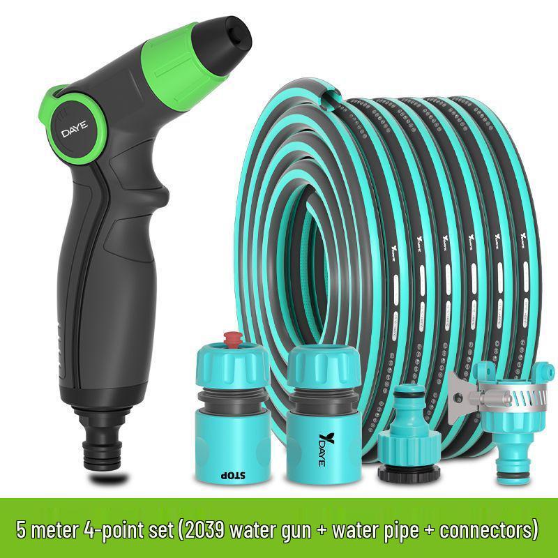Multifunktionale Hochdruck-Wasserpistole: Waschbürsten- und Gartenschlauch-Düse