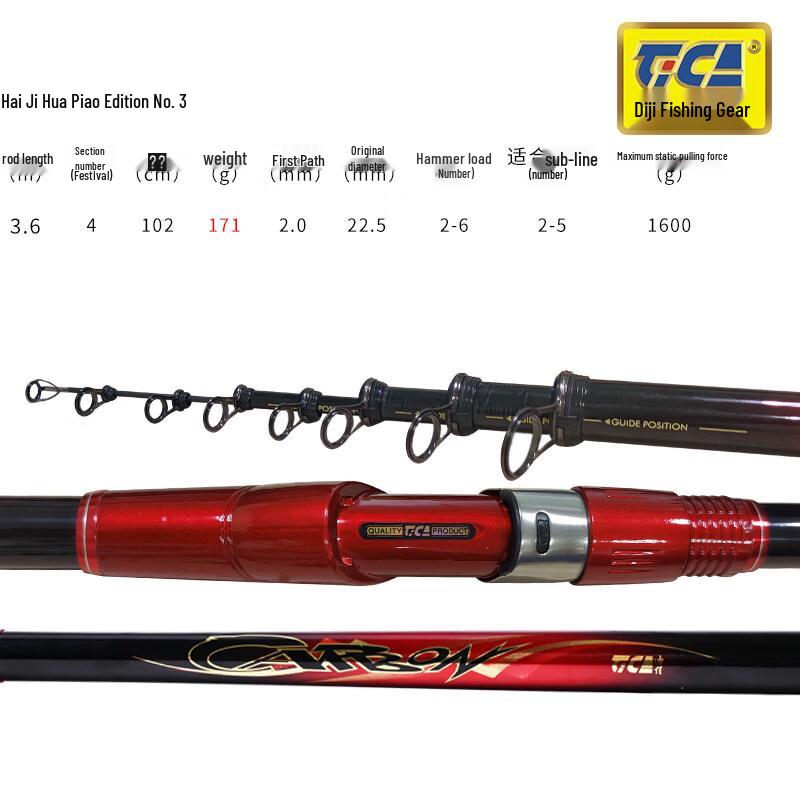 Tica Sea Rock Carbon Fiber Long Cast Float Fishing Rod