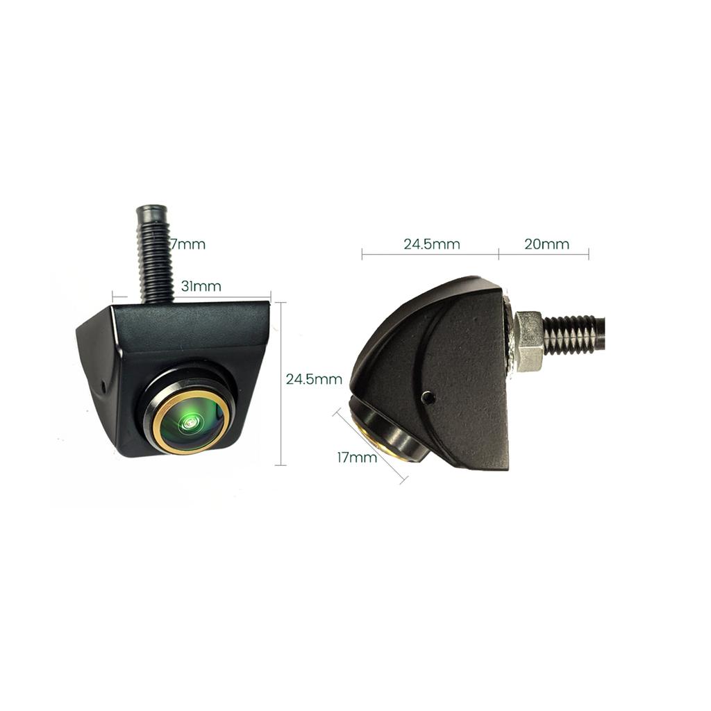 Car Backup Front View Camera 170 Degrees  Wide Angle Fisheye 1080P Night Vision Rear View Camera 360  Degrees