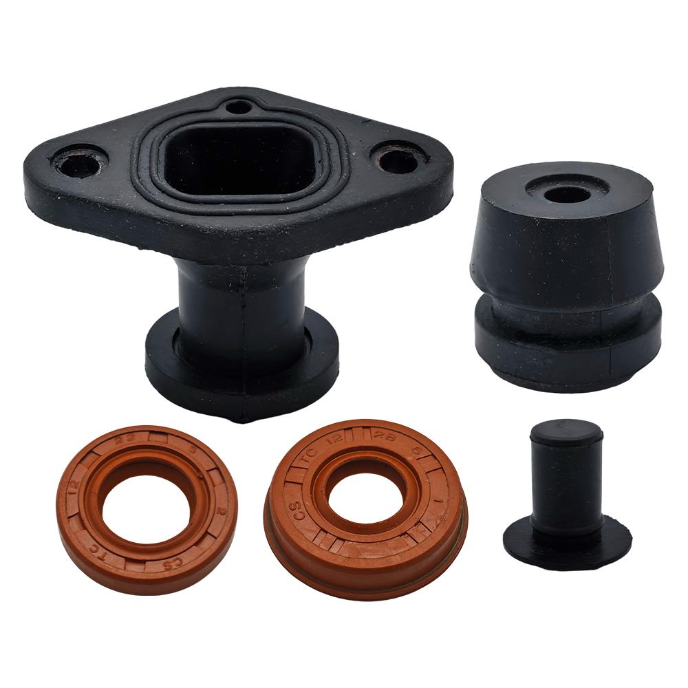 Intake Manifold Oil Seal Buffer Plug Cap Kit For 2500 25cc Chinese Chainsaw 25cc 2-Stroke Small Chain Saws Parts