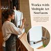 Drawing Hand Support 2Pcs Artist Bridge, Adjustable Easel Rest Bar, Ergonomic Wrist Metal Stabilizer Tool for Painting Craft Projects Board