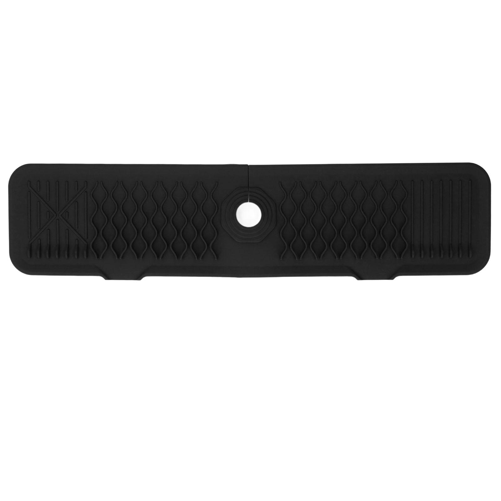 

Защита от брызг для кухонной раковины 24 дюйма Силиконовый коврик под смеситель Улавливатель капель с ручки для сушки посуды и мыла