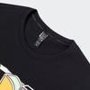 adidas Cartoon Letter Print Sports Casual Short-Sleeve T-Shirt for Men, Black