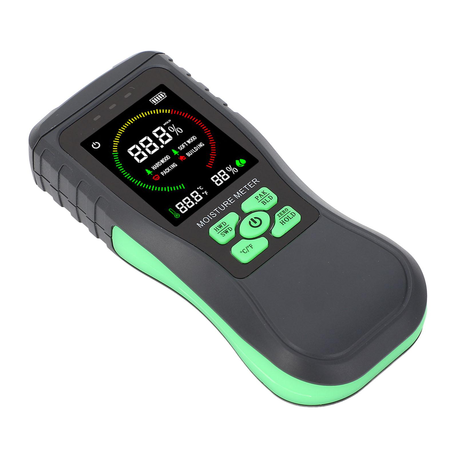 

Измеритель влажности древесины безштифтовой индукционный тип неразрушающий цветной ЖК-дисплей настенная бумага вода