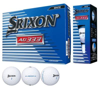 DUNLOP Golfball SRIXON AD333 2018 Modell 1 Dutzend Weiß (12 Stück)