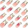 Manicure Long Almond and Ballerina False Nails Cat Eye Stars Fake Nials Leopard Detachable Nail Tips Women