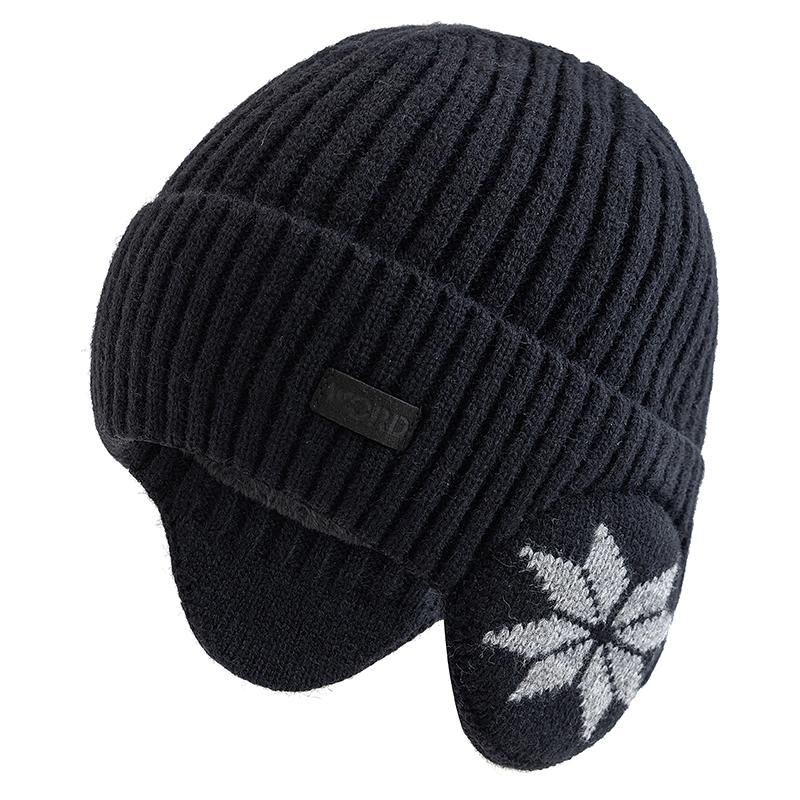 New Unisex Winter Hat Fleece Lined Warm Cap Stylish Soft Beanie Hat For Men Women Outdoor Earflap Knitted Hat