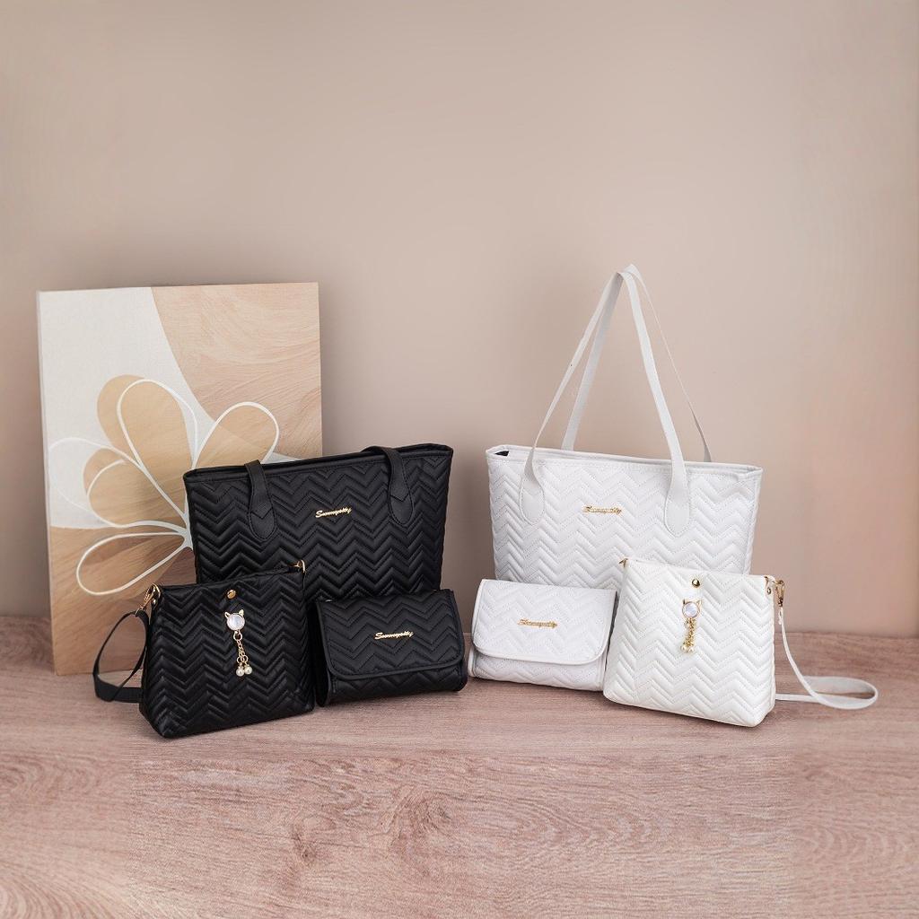 Women’s Bag Sets Women Crossbody Bags Female Literary Single Shoulder Texture Bag Women's Handheld Shoulder Bag