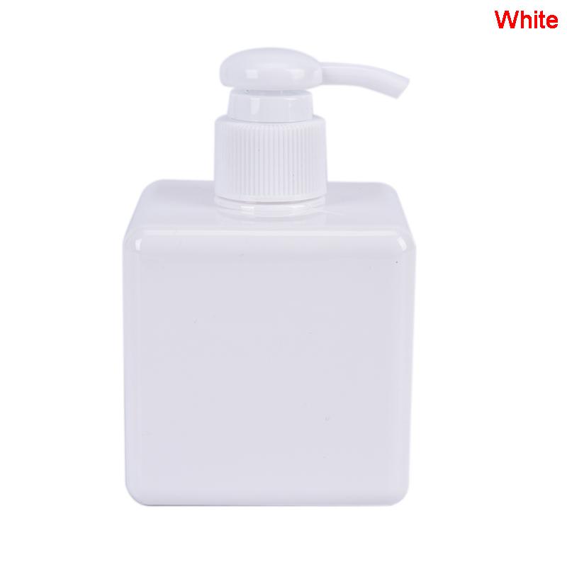 

250 мл бутылка лосьона квадратная пустая пластиковая бутылка шампунь мытье лица бутылка белый