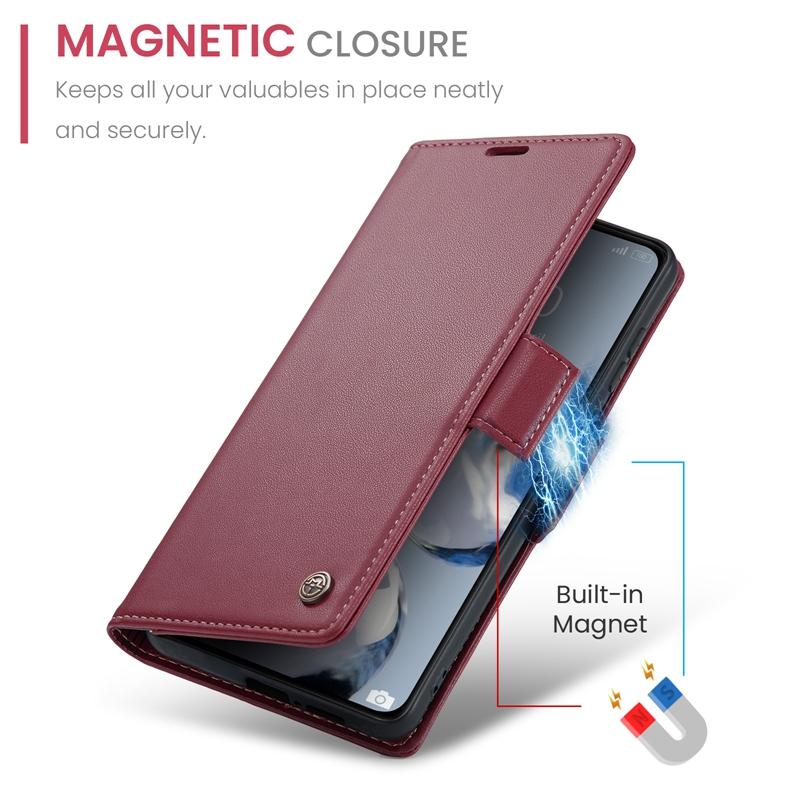 Magnetische Leder-Flip-Hülle mit Ständer und Brieftasche für XiaoMi RedMi 14C 13C 12C Note 14 13 Pro Plus 12 11 11S 10 9 10S Handyhülle