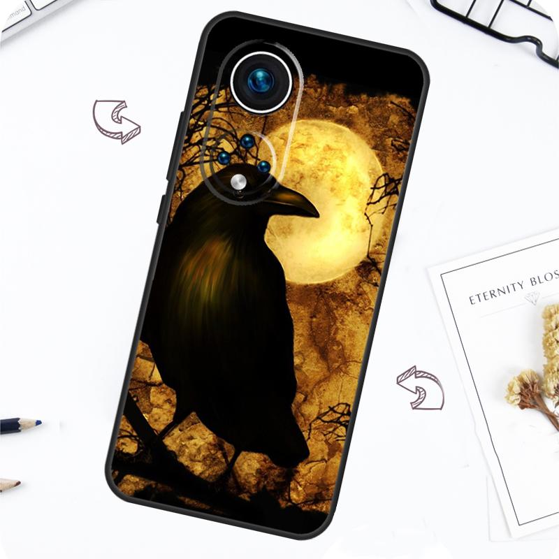 The Raven Halloween Case For Huawei P30 P20 P40 Lite P50 Pro P Smart 2021 Nova 5T Honor X8 X9 50 70 80 Cover