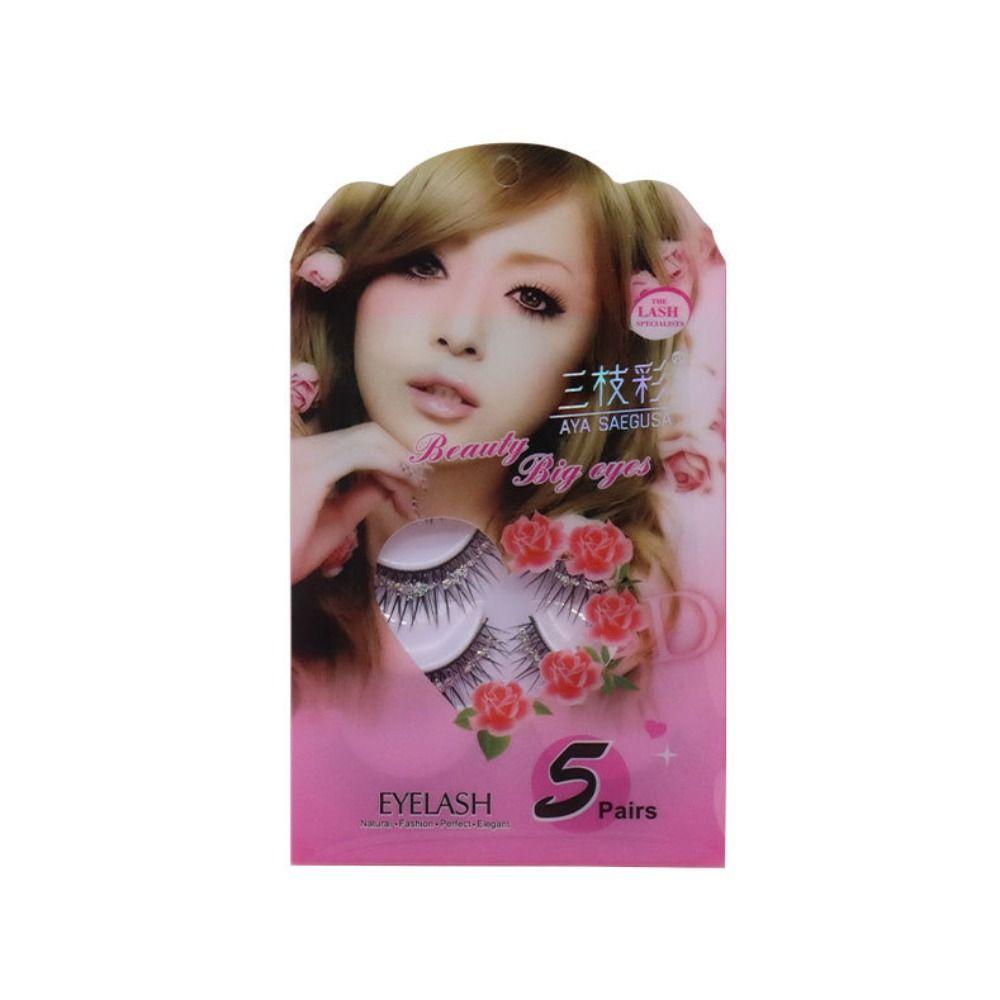Beauty Handmade Glitter False Eyelashes Thick Long Eye Lashes Eye Extension Diamond Manga Lashes