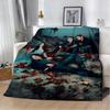Damon Salvatore The Vampire Diaries Printed Blanket Picnic Blankets Warm Blanket Soft and Comfortable Blanket Home Travel Gift