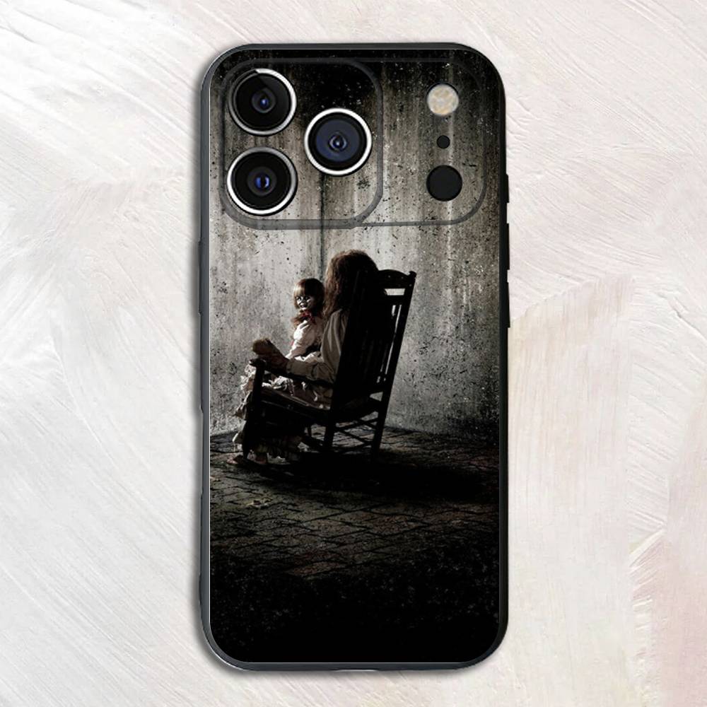 

Horror Movie A-Annabelle Silicone Phone Case For iPhone 17,16,15,14,13,12,11 X XR XS Plus Pro Max SE Shockproof Soft Cover iPhone17pro