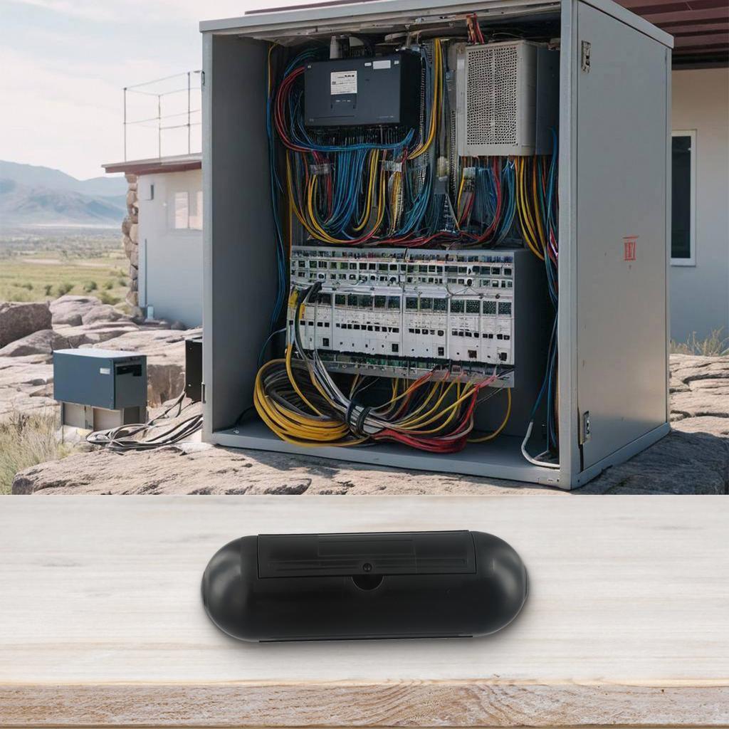 For Harsh Outdoor Environments 21 7 7cm Outdoor Junction Box Easy To Use Industrial Grade Plastic Lock And Seal