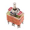Power Control 12mm Hole Size 6 Pin Switch 3 Position Toggle Switch Appliance 3 Position Switch 250V Rated Voltage