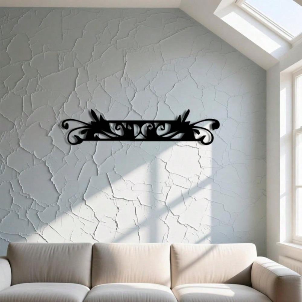 Elegant Iron Wall Art Modern Home Decor Metal Statement Piece Living Room Gift