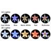 Ornaments Five-pointed Star Lamp Night Light Christmas Tree Top Ornaments LED Glowing Star