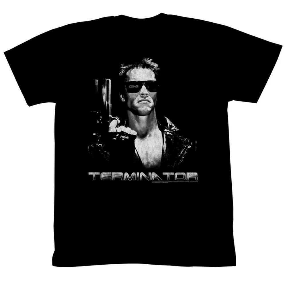Unisex Sommer Terminator T-Shirt Retro Sci-Fi Actionfilm Muster Kurzarm Lässig Übergroßes Unisex T-Shirt Streetwear Baumwolle