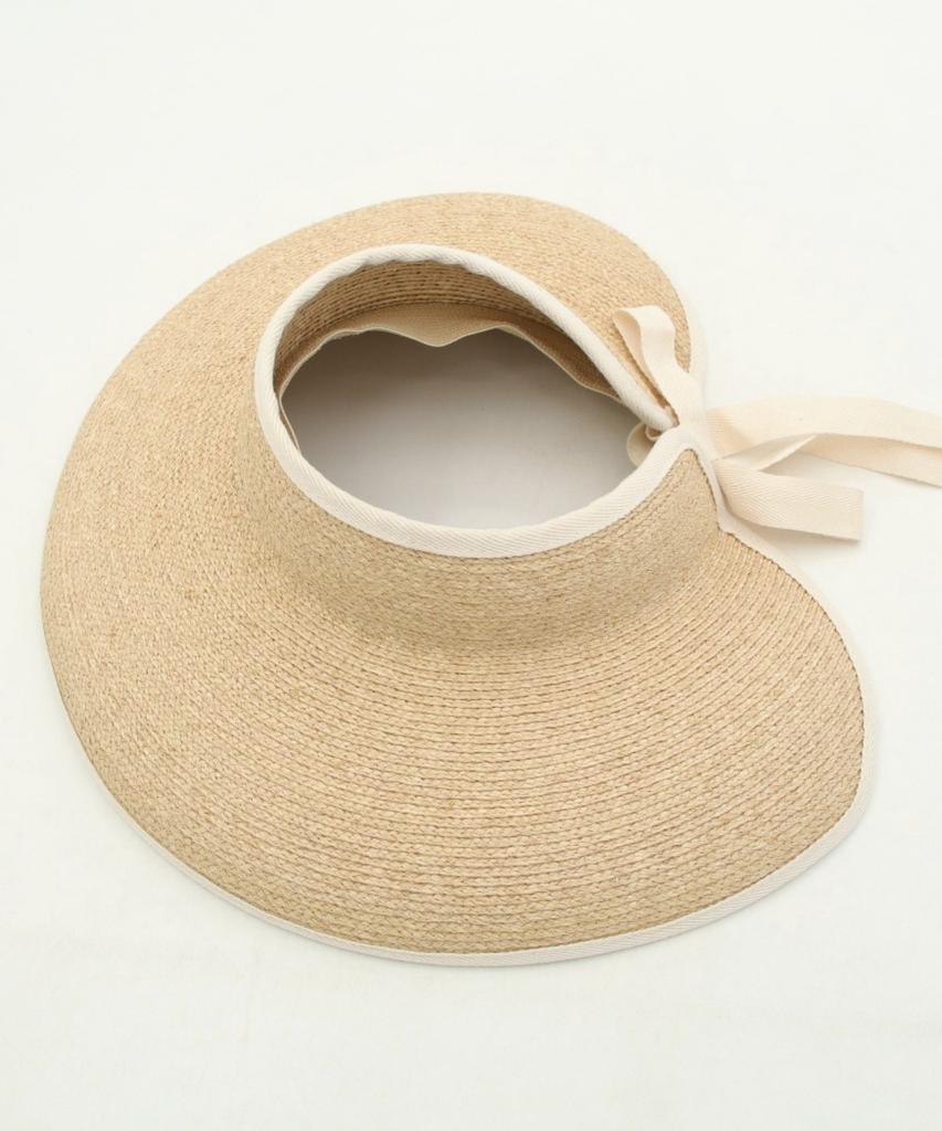 Sseongeulleideu Raffia Hat Mare Sun Visor Women'S Uv Protection Summer Hat Resort Hat