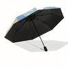 Sanrio Characters,Usahana Automatic Folding Umbrella Simple 8 Rib Design, Bright Cartoon Pattern, Durable Iron Frame, Suitable For Travel, O