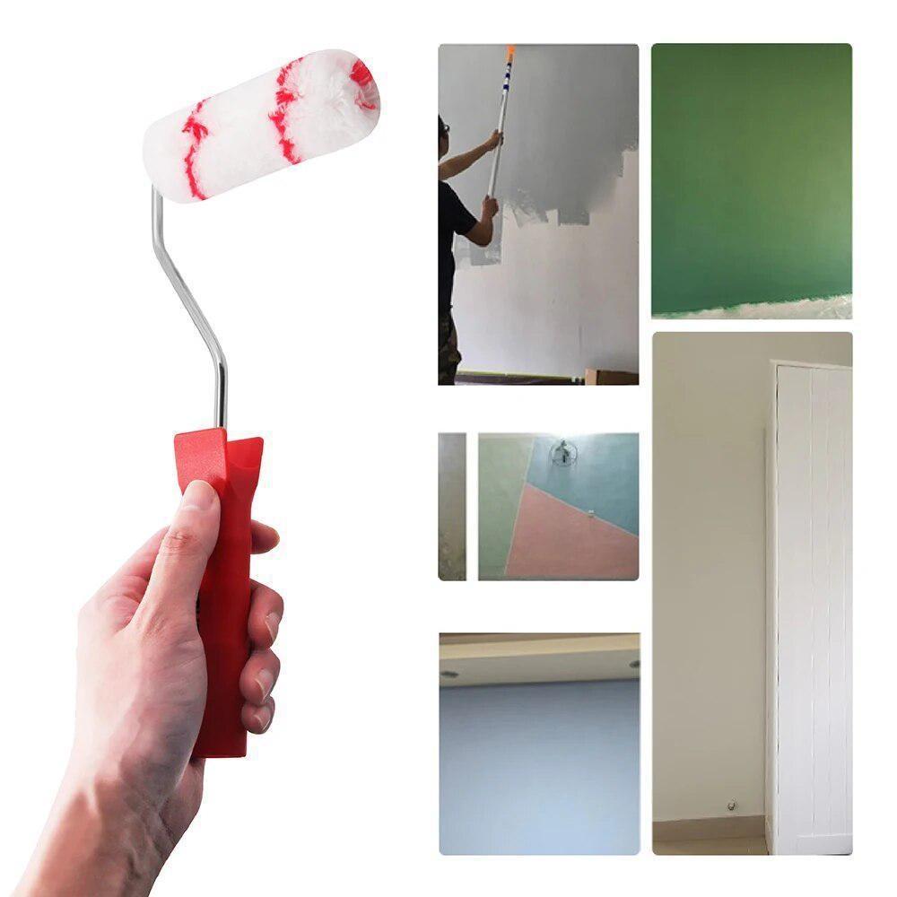 WISEUP Paint Edger With 9-Pack Replacement Rollers Brush Painting Brush Roller Brush Various Paint Roller Brush Paint Tools