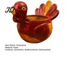 Decorative Storage Bowls for Keys Hand-painted Resin Turkey Ornament Thanksgiving, Autumn Harvest Desktop Trinket Holders Home Organizer, Creative