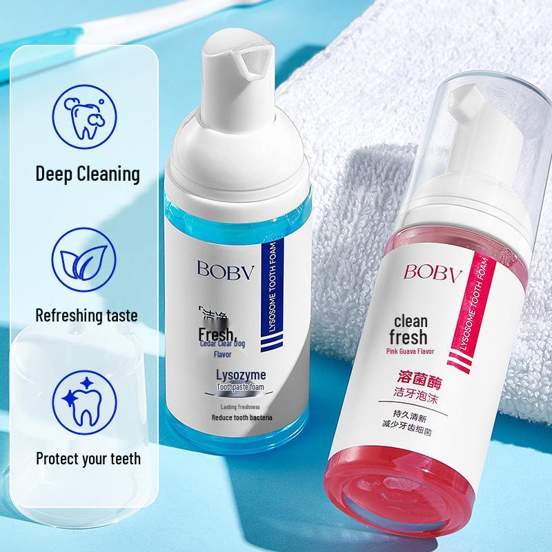 BOBV Teeth Cleaning Foam: Deep Clean, Fresh Breath, Long-Lasting Odor Removal, Gum Care Toothpaste