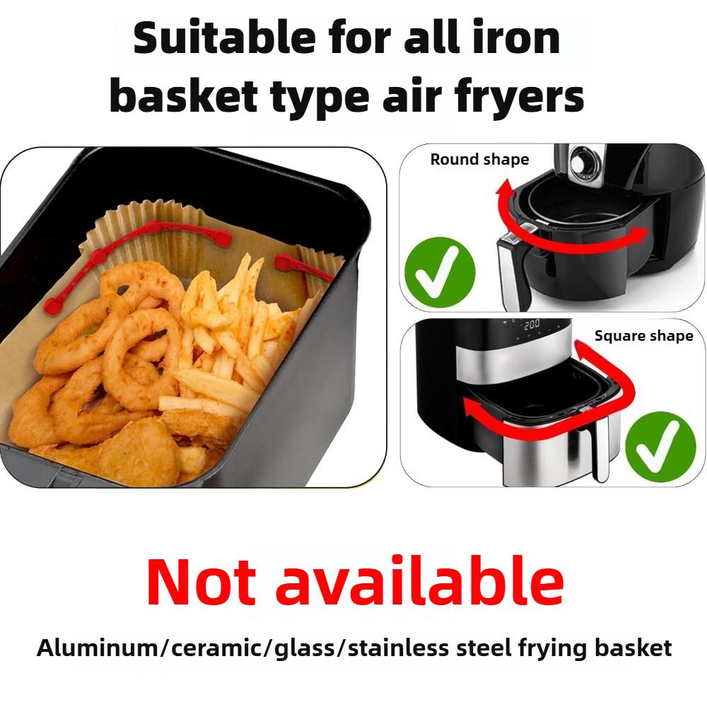 Air Fryer Accessories| Heat-Resistant Reusable Magnets Buckles Designed To Secure Parchment Paper Liners Prevent Paper Burning