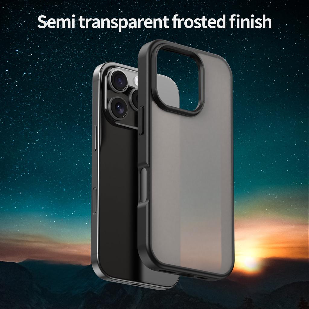 For iPhone 16 Pro Case Skin Touch Matte Anti Drop TPU PC Phone Back Cover