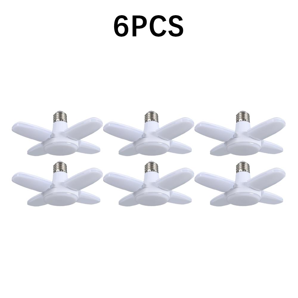 LED Garage Lights Industrial Lighting 28W Folding Four-Leaf Lamp LED Basement Lights Deformable for Garage Warehouse Workshop