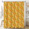 Tenda da Doccia Floreale Motivo Botanico Ispirato alla Natura Decorazione Bagno Stile Farmhouse Vintage Tessuto Lavabile Sfondo