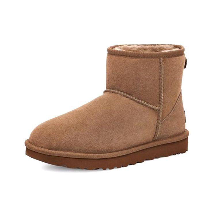 UGG Classic Mini Warm Durable Casual Comfortable Short Snow Boots Women boots Walnut 1016222-HCK