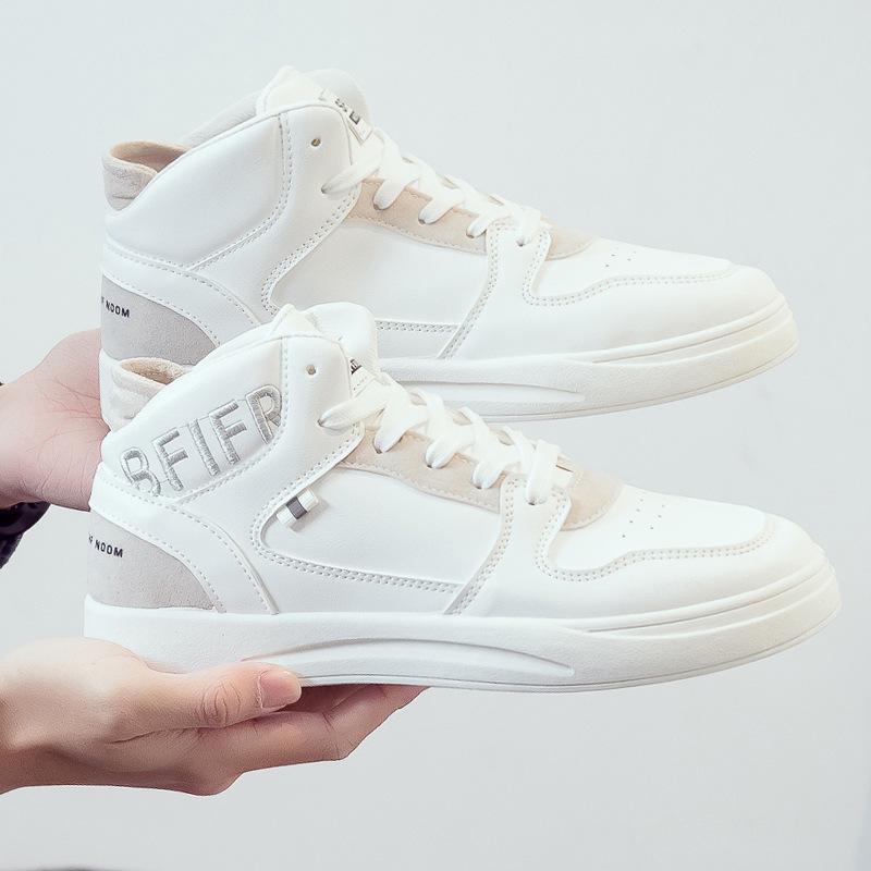 Herrsneakers Casual Höga Herrskor Designer Höst Vinter Sportträningsskor Basket Vita Sneakers Manliga Vulkaniserade Skor