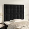 VidaXL Headboards 2 Pcs Black 90x5x78-88 Cm Velvet3116804