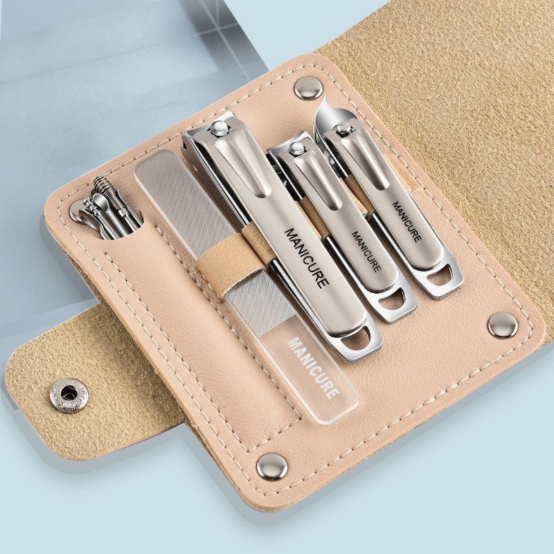 Premium Slanted Nail Clippers & File Set - Douyin Style Nail Art Tools