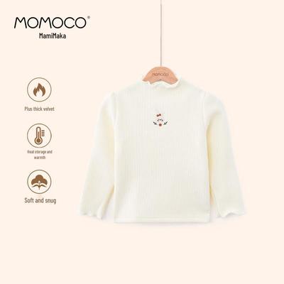 MOMOCO Girls' Winter Plush Long Sleeve Base Layer T-Shirt