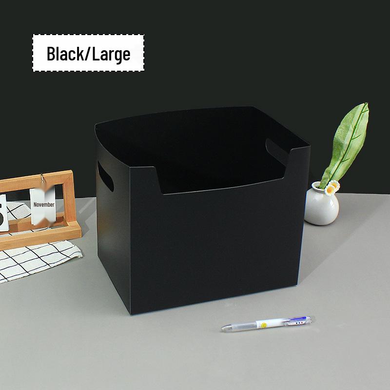 Collapsible Plastic Desktop Organizer Box for Books & Stationery