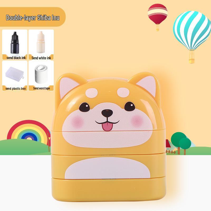 Dual-Layer Children's Two-Color Name Stamp