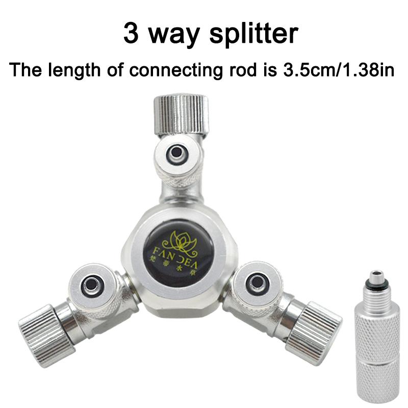 Stainless Steel Multi Way Aquarium CO2 Splitter Distributor Check Valve Solenoid Valve CO2 Regulator Fish Tank Accessories