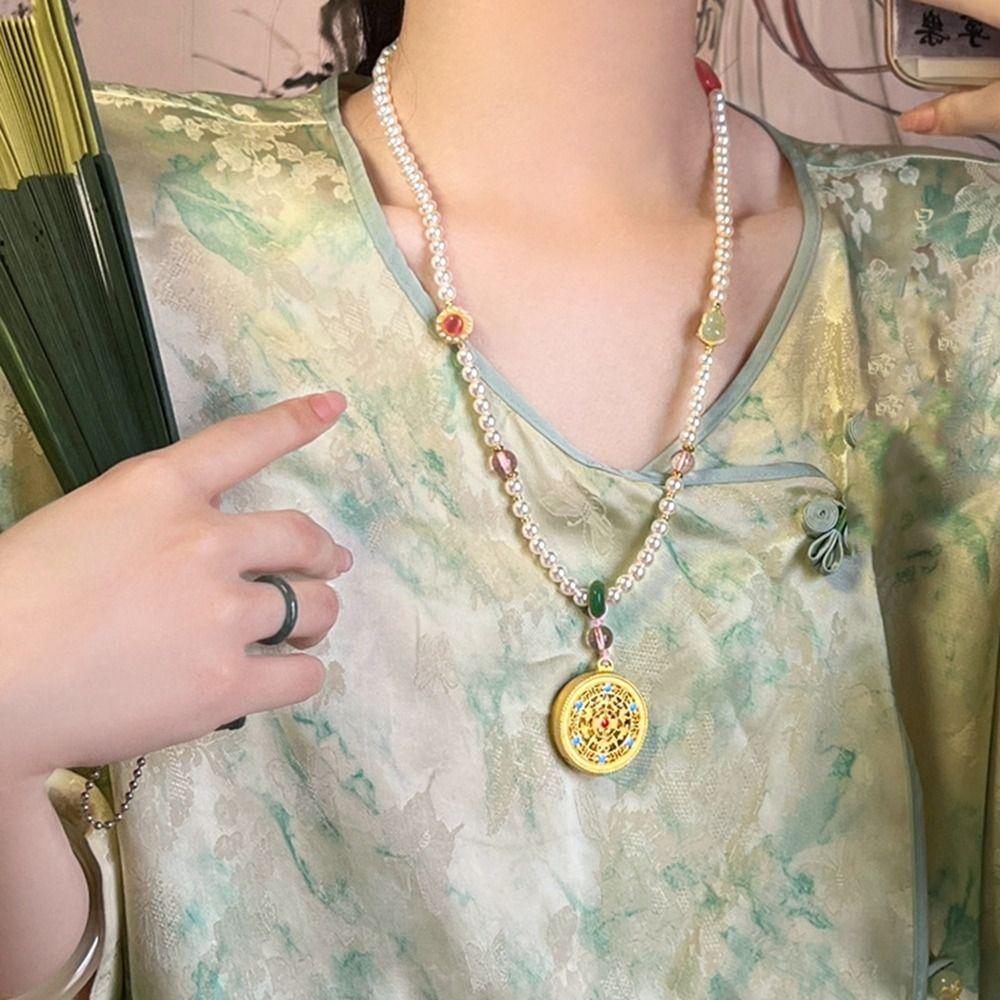 Ping an Buckle Hanfu Pendant Tang Ming Song Dynasty Chinese Necklace  Hanfu