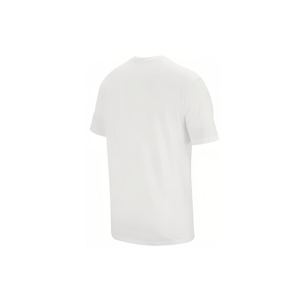 Nike Sportswear Embroidered Logo Micro Mark Solid Color Casual Round Neck Short Sleeve White Men's AR4999-100