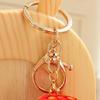 Handmade Lovely Snake Plush Keychain Charm Pendant Craft with Sturdy PP Cotton for Soft and Comfortable Feel Use