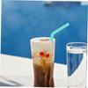 PAMINGONO 4-Piece Food-Grade Silicone Straws with Curved Design and Cleaning Brush for Banquets and Parties, Eco-Friendly and Reusable