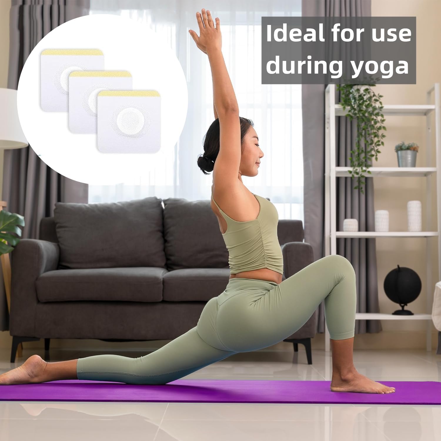 100 Disposable Castor Oil Pack for Abdominal Button(Oil-free),Castor Oil Patches Self-Adhesive High Absorbency Castor Oil Wraps Organic Cotton Easy