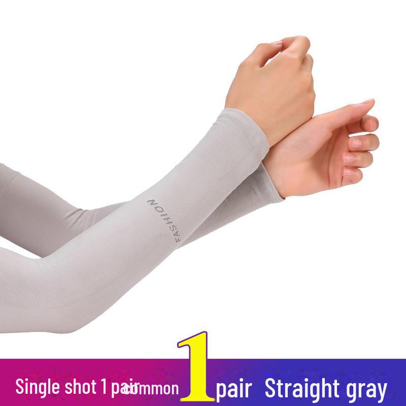 Ice Silk Sun Protection Arm Sleeves for Men & Women - UV Guard, Thin Driving & Cycling Gloves